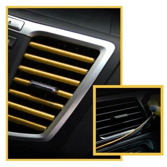 GENEL® Gold Araba Oto Trim Dekorasyon Şeridi Kauçuk Elastik Kolay Kurulum 5 metre Şerit Bant