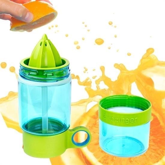 GENEL® Narenciye Limon Sıkmalı Pratik Detoks Toksin Atıcı Su Matarası Spor Şişesi