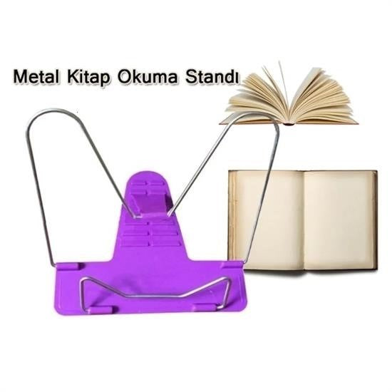 BUFFER® Portatif Ayarlanabilir Metal Kitap Okuma Standı Aparatı Aleti