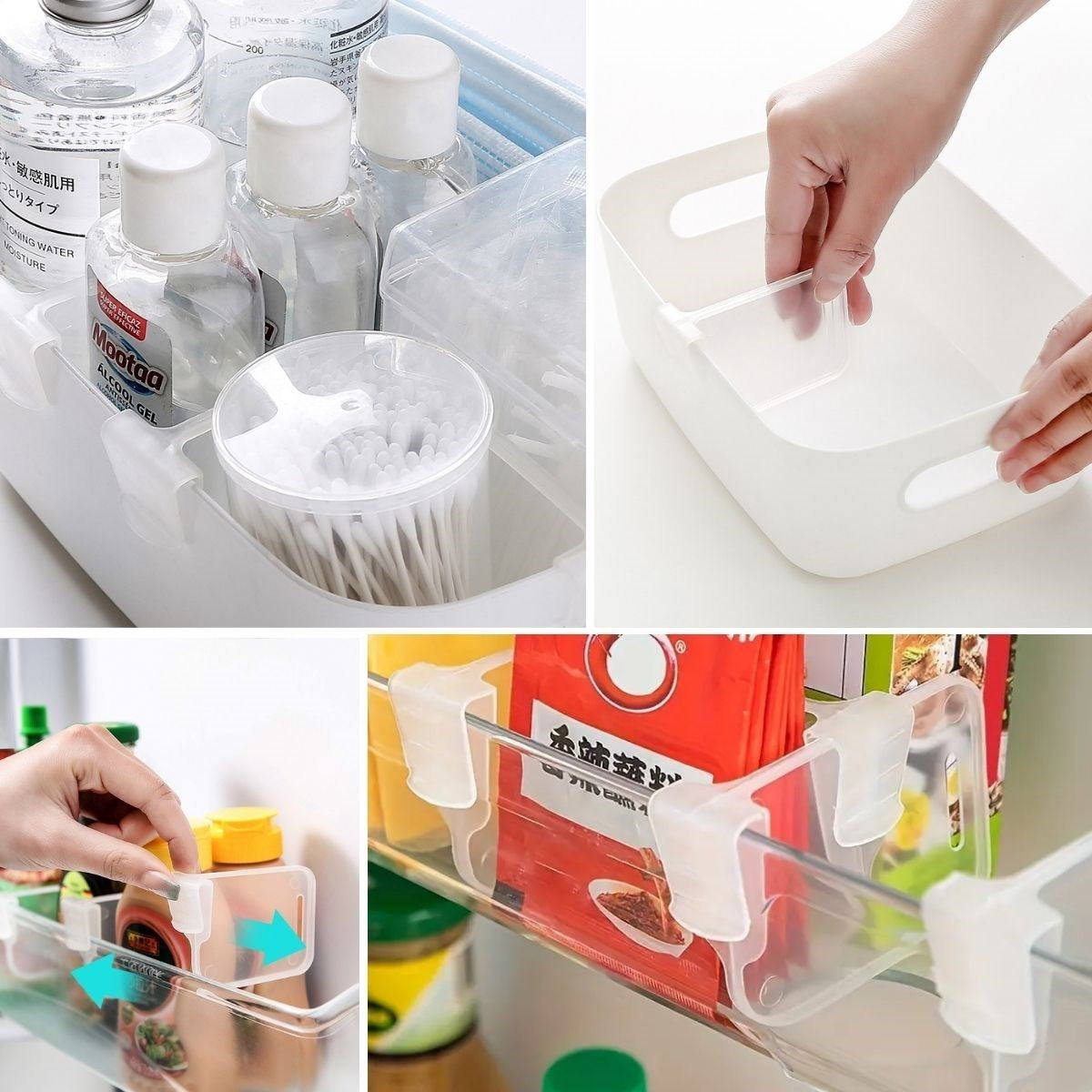 GENEL® 10'luŞeffaf Buzdolabı Yan Kapı Düzenleyici Buzdolabı Dolap İçi Bölümleyici Aparatlar