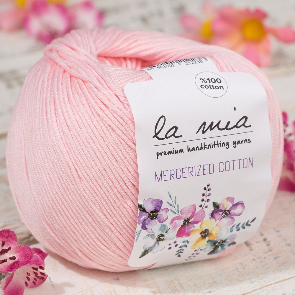 La Mia Mercerized Cotton Açık Pembe El Örgü İpi - 4 - 33599 - UcuzaGeliyor