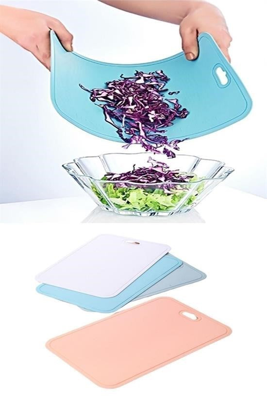 GENEL® Bükülebilir Esnek Kesme Matı Meyve Sebze Doğrama Kesme Tahtası 20x30 cm