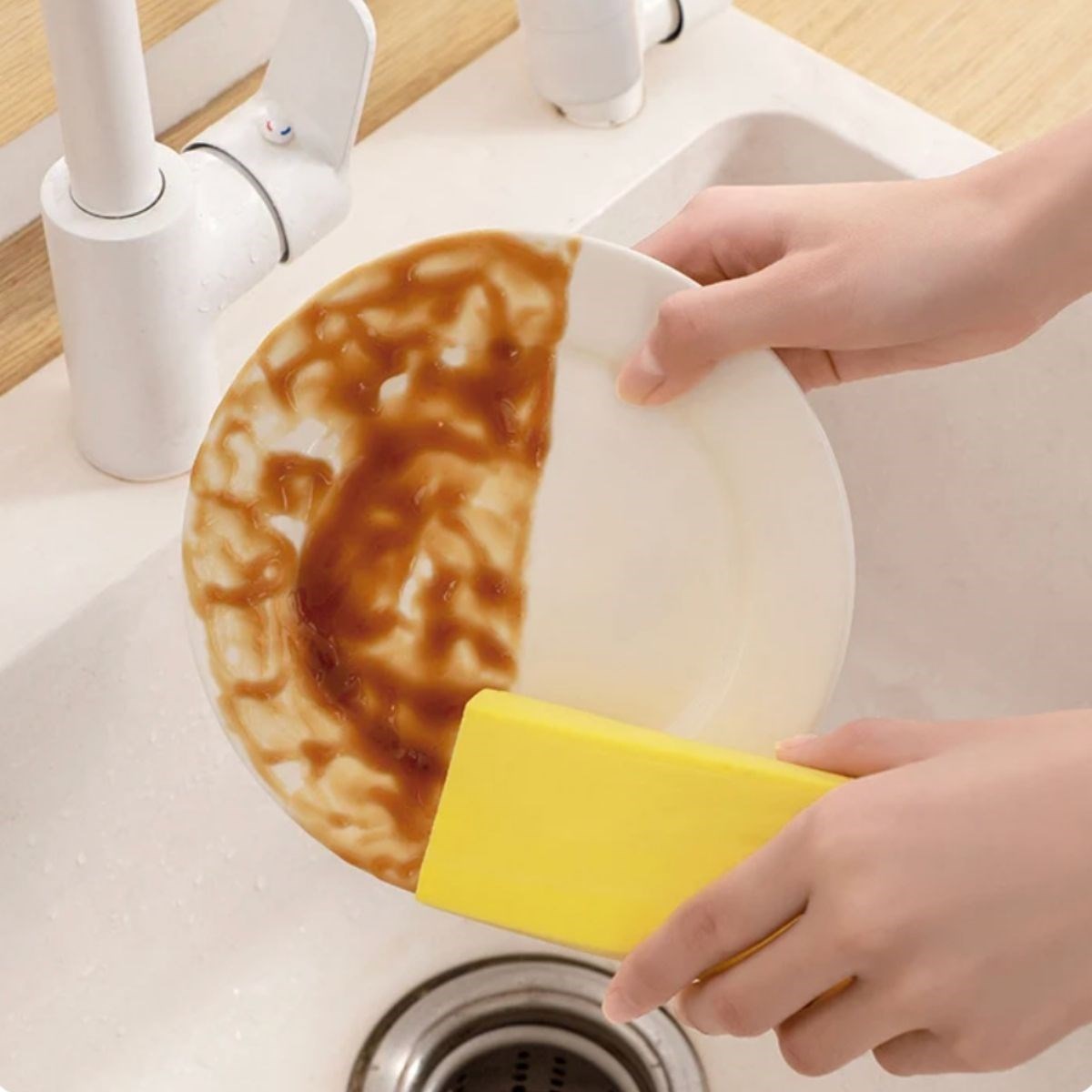 GENEL® Nemli Silgi Süngeri Banyo,Mutfak ve Araba İçin Temizlik Süngeri