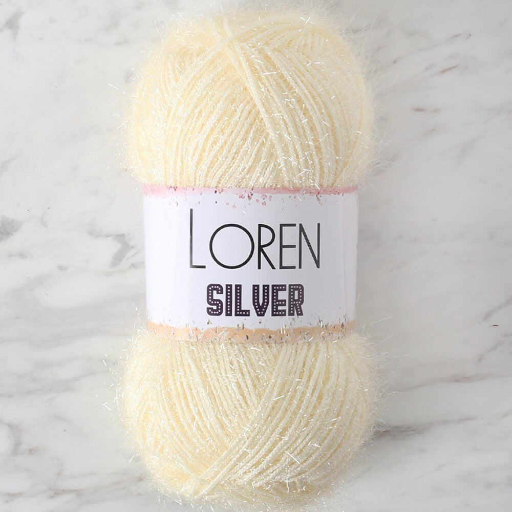 LOREN SILVER KREM EL ÖRGÜ İPİ - RS0065 - 34071 - UcuzaGeliyor