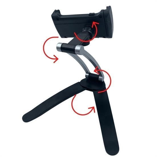 BUFFER® 360 Derece Dönebilen Mutfak Masaüstü Telefon Tablet Tutucu Ayarlanabilir Esnek Ayaklı Metal
