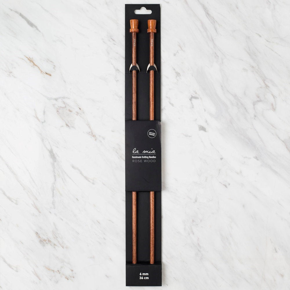 La Mia Rosewood 6 mm 36 cm Ahşap Örgü Şişi - UcuzaGeliyor