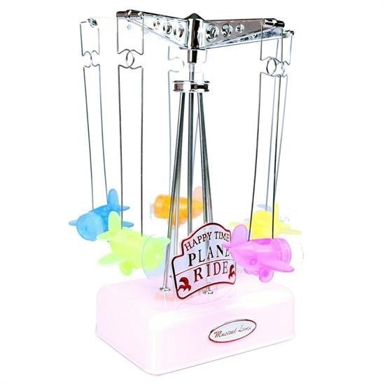 GENEL® Hareketli Uçaklı Kurmalı Hediyelik Küçük Müzik Kutusu Aleti