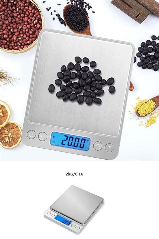 GENEL® Dijital Hassas Mutfak Terazisi Hassas Tartı 2000 Gr/01 Gr Hassasiyet
