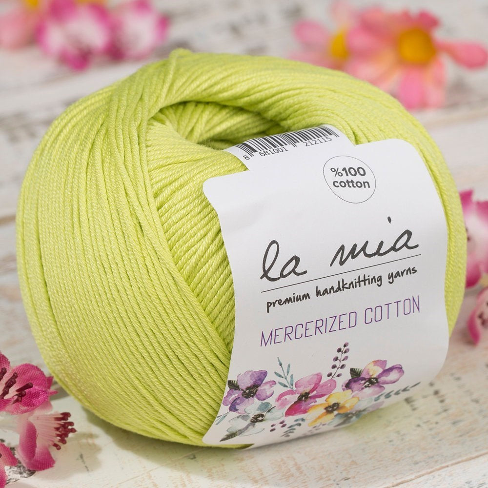 La Mia Mercerized Cotton Yeşil El Örgü İpi - 150 - 33587 - UcuzaGeliyor