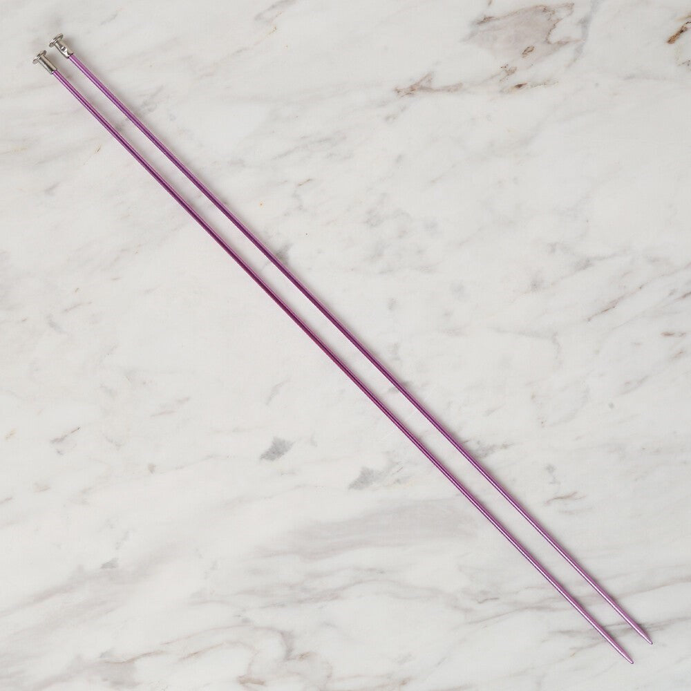 Loren Cratfs 2,5 mm 35 cm Mor Metal Örgü Şişi - LR - UcuzaGeliyor