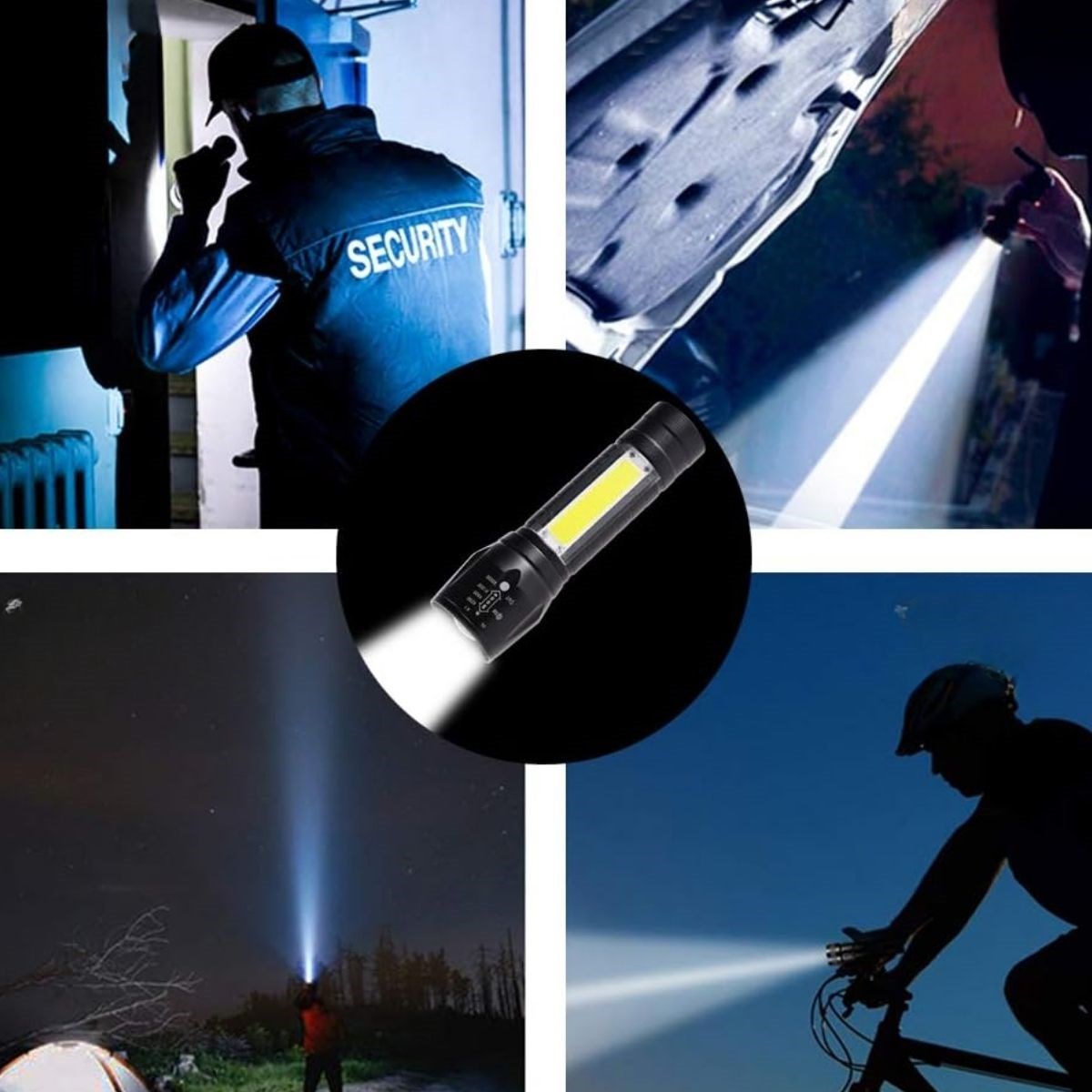 BUFFER® Solar Kutulu Mini El Feneri - Taşınabilir LED Kamp ve Acil Durum El Lambası