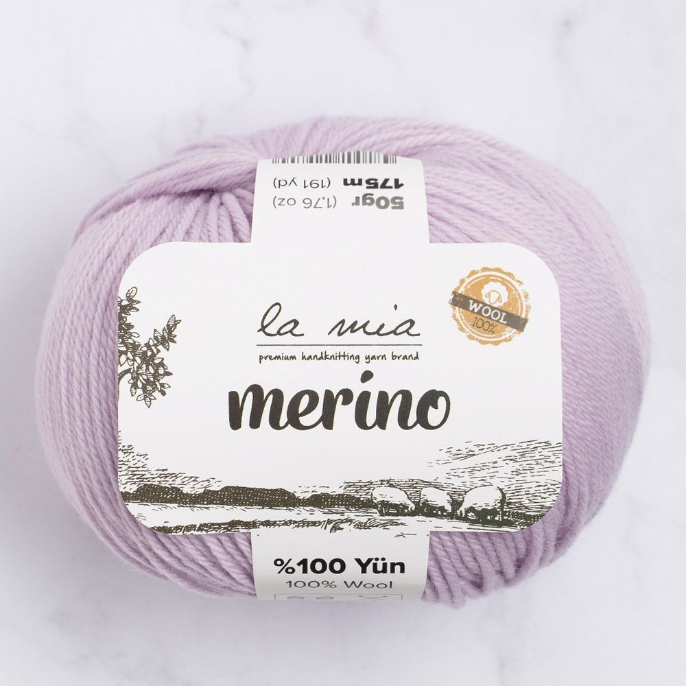 La Mia Merino Lila El Örgü İpi - L140 - 33783 - UcuzaGeliyor