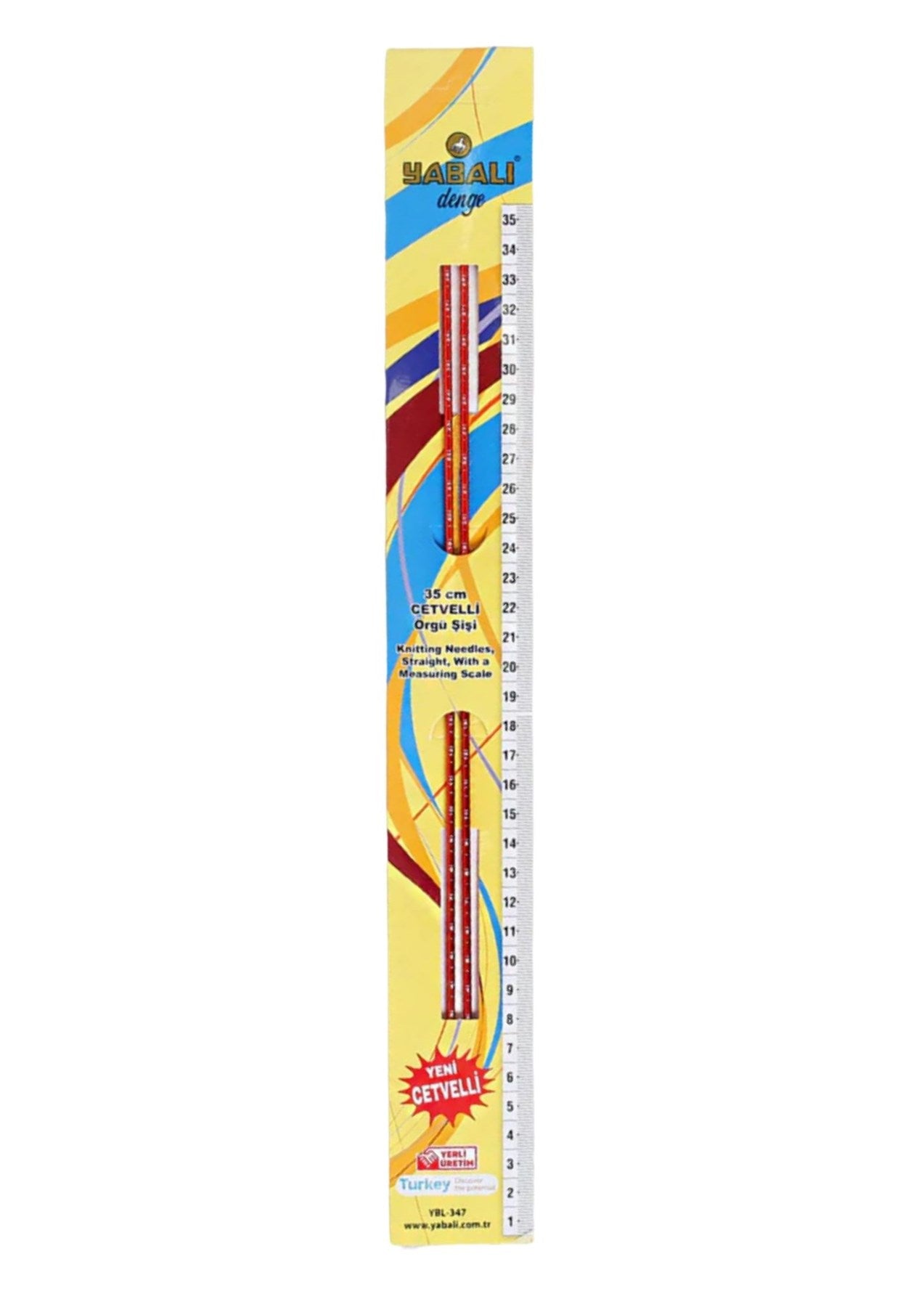 Örgü Şiş Cetvelli 3 Numara 35 cm - UcuzaGeliyor