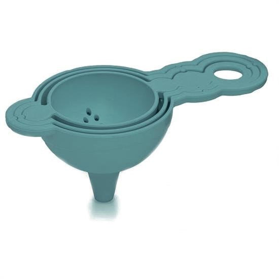 GENEL® Pratik Yumurta Süzgeci Mini Süzgeç Huni Seti Hepsi Bir Arada