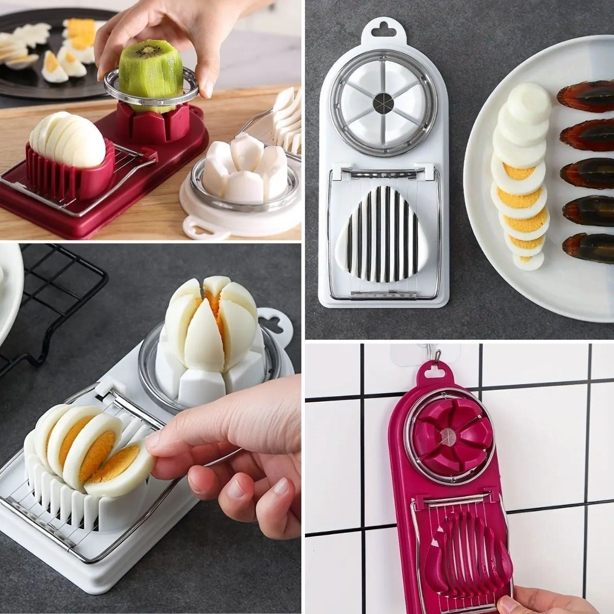 GENEL® Çok Fonksiyonlu Eşit Yumurta ,Meyve Dilimleyici Kesici Aparat