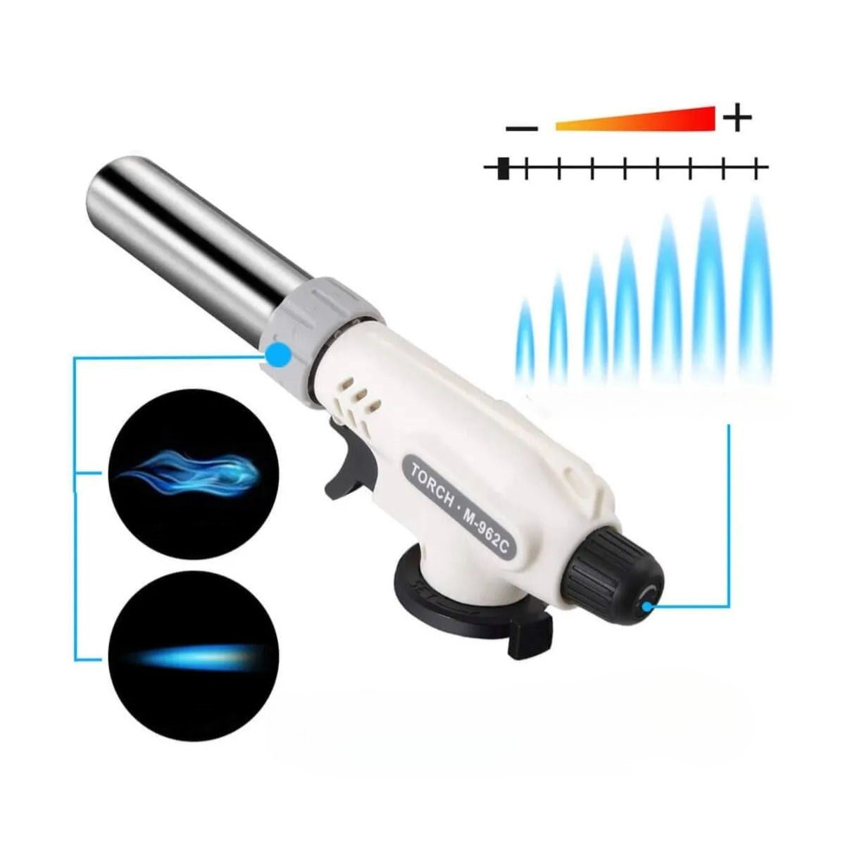 BUFFER®  1300°C Çok Amaçlı Gaz Torch Çakmak - Mutfak, Mangal, Lehimleme Pürmüz Alev Tabancası