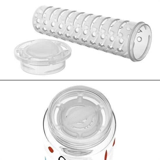 GENEL® Tutma Saplı Kilitli Kendiliğinden Süzgeçli Kolay Taşınabilir Detoks Sporcu Diyet Matarası