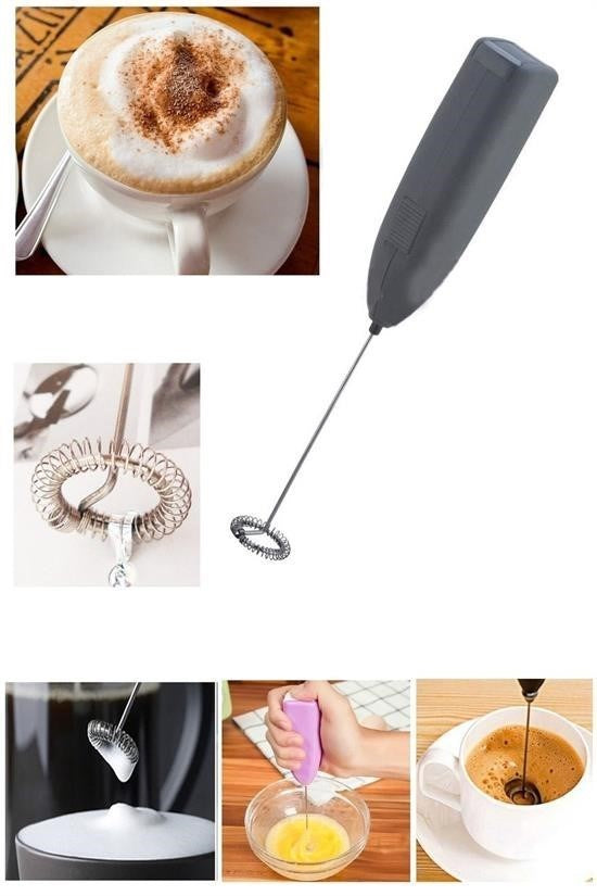 GENEL® El Çırpıcısı Pilli Mini Portatif Mutfak Mikseri Köpürtme Aleti