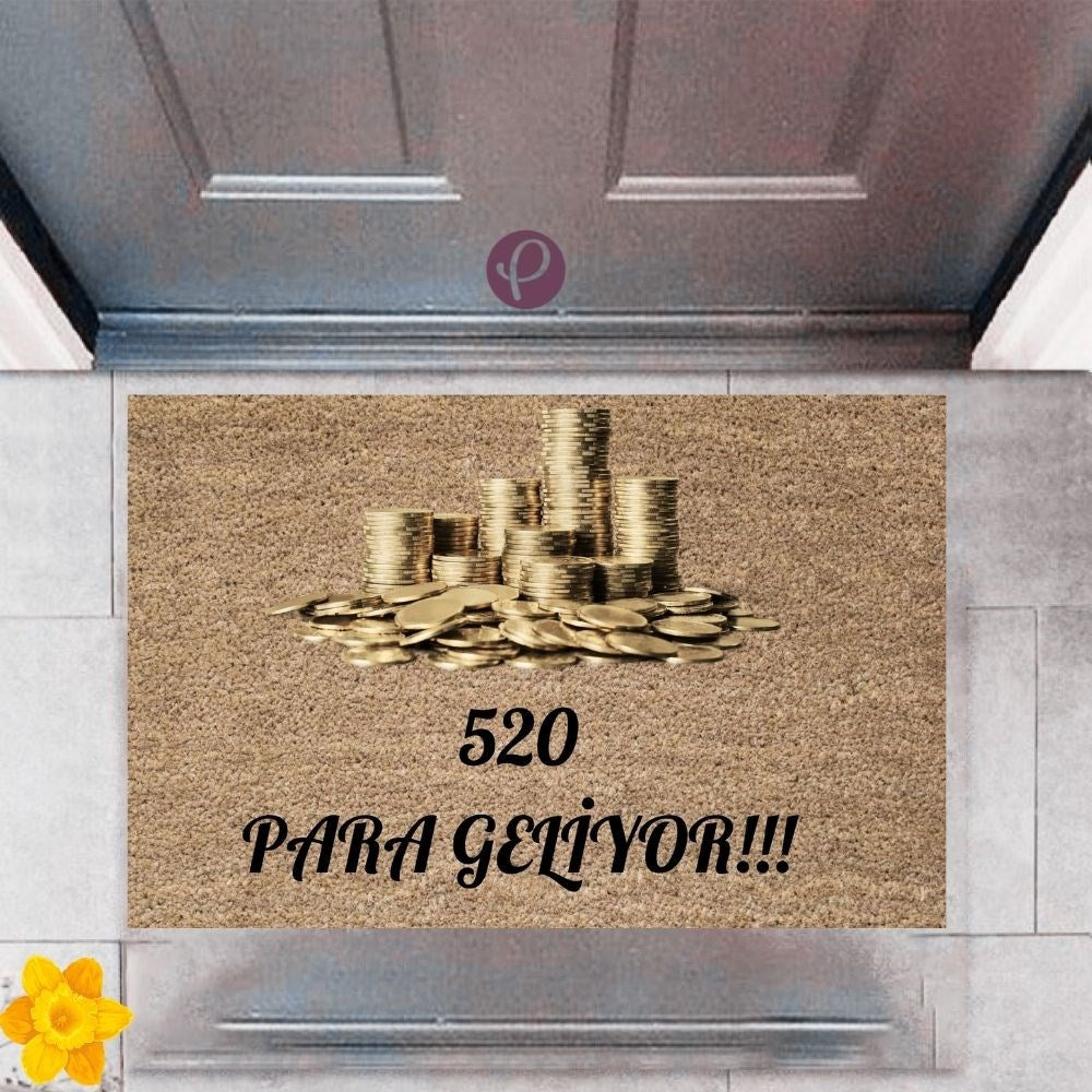 Kapı Önü Paspası Dekoratif Dijital Baskı 520 Para P-2480 - UcuzaGeliyor