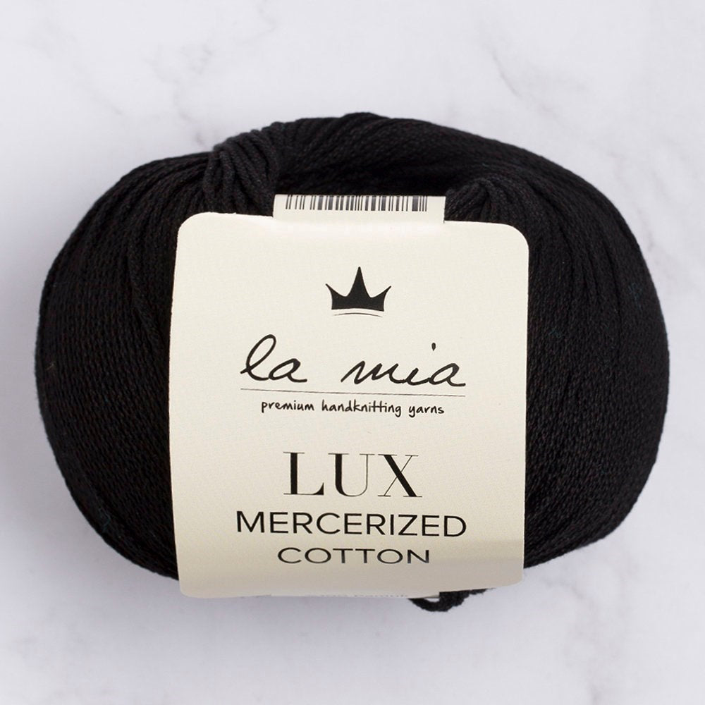 La Mia Lux Mercerized Cotton Siyah El Örgü İpi - 1 - 33741 - UcuzaGeliyor