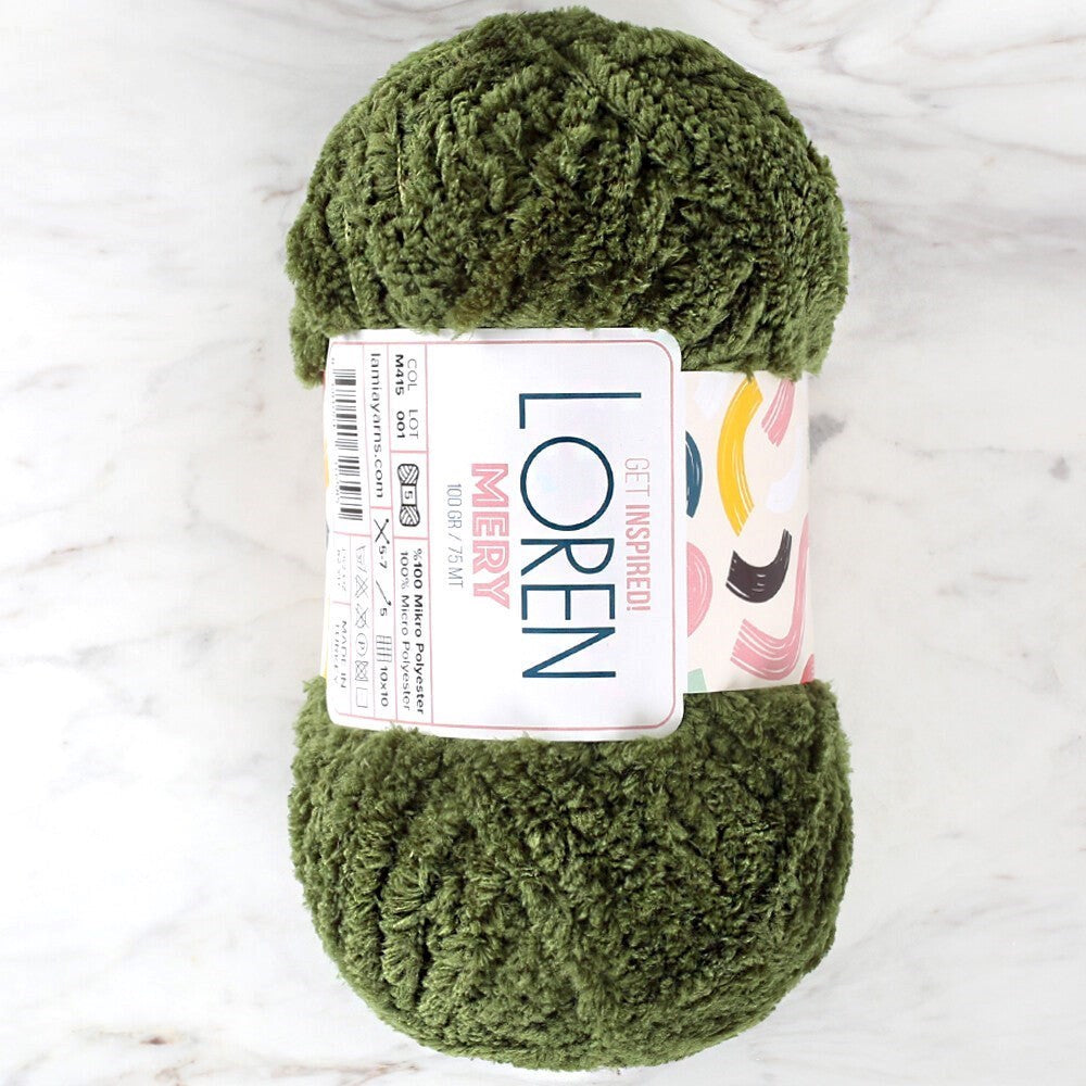 Loren Mery Yeşil El Örgü İpi - M415 - UcuzaGeliyor