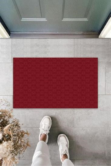 Gül Kurusu Kapı Önü Paspası Kalp Motif Desen K-3223 - UcuzaGeliyor