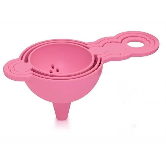 GENEL® Pratik Yumurta Süzgeci Mini Süzgeç Huni Seti Hepsi Bir Arada