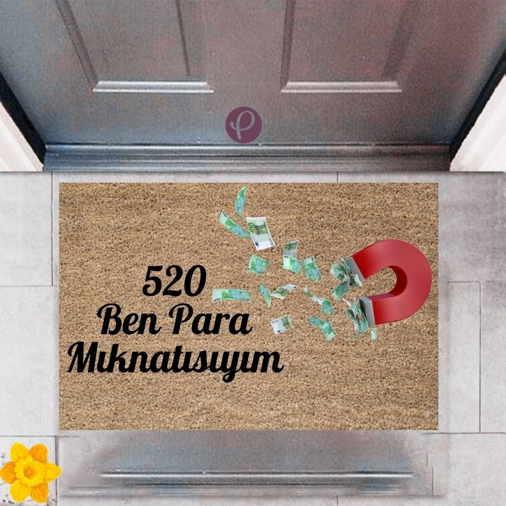 Kapı Önü Paspası Dekoratif Dijital Baskı 520 Para P-2482 - UcuzaGeliyor
