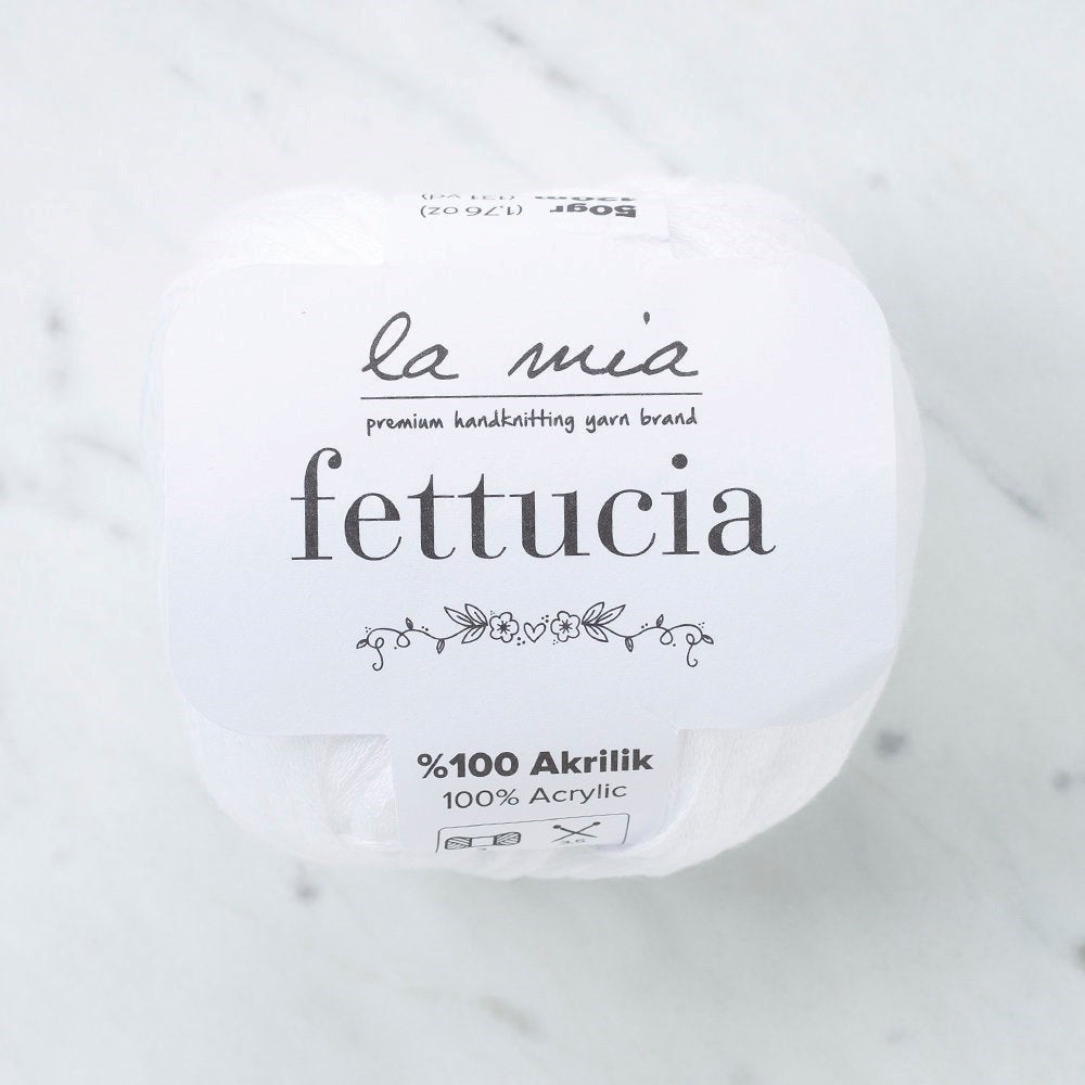 La Mia Fettucia Beyaz El Örgü İpi - L001 - 33877 - UcuzaGeliyor