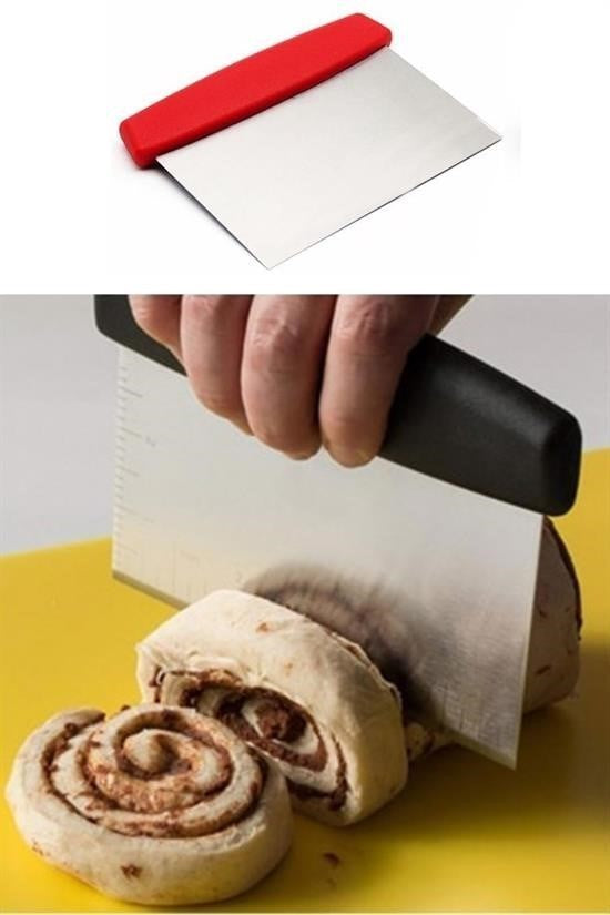 GENEL® Çelik Hamur Kesici Kazıyıcı Pasta Kek Dekorasyon Spatula Aleti