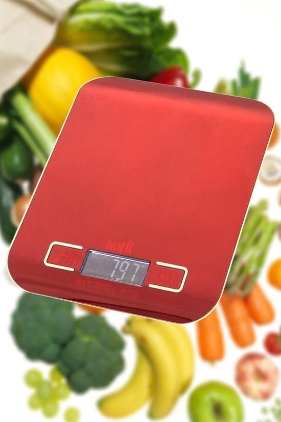 GENEL® TF 1002 Hassas Ölçümlü  Maksimum 5 Kg Kapasiteli Led Ekran Platin Dijital Mutfak Tartısı