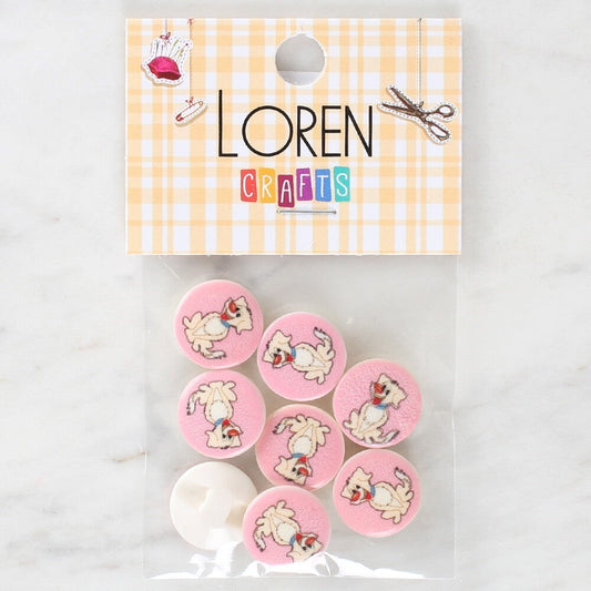 Loren Crafts 8'li Köpek Düğme - 1032 - UcuzaGeliyor