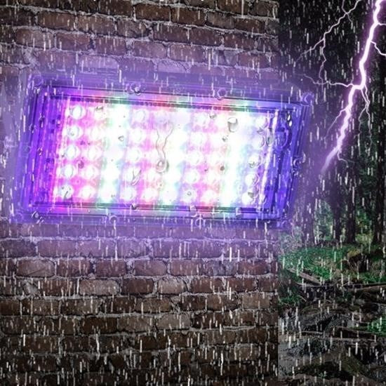 GENEL® Kumandalı Led Işık Dış Cephe AydınlatmasıÇok Renkli RGBLed Panel Işık PartiLed Aydınlatma