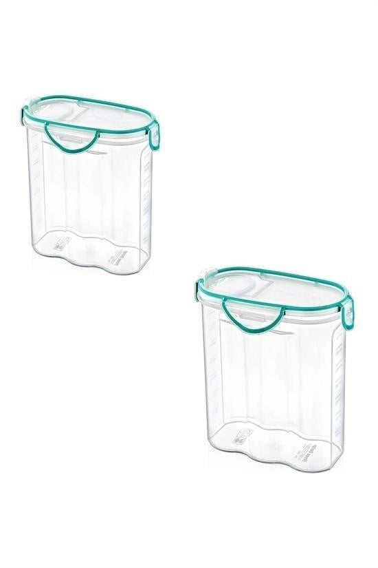GENEL® Kilitli Kapaklı Contalı Hava,Su Sıvı Geçirmez 2,4 Litre Erzak Saklama Kabı-SA590