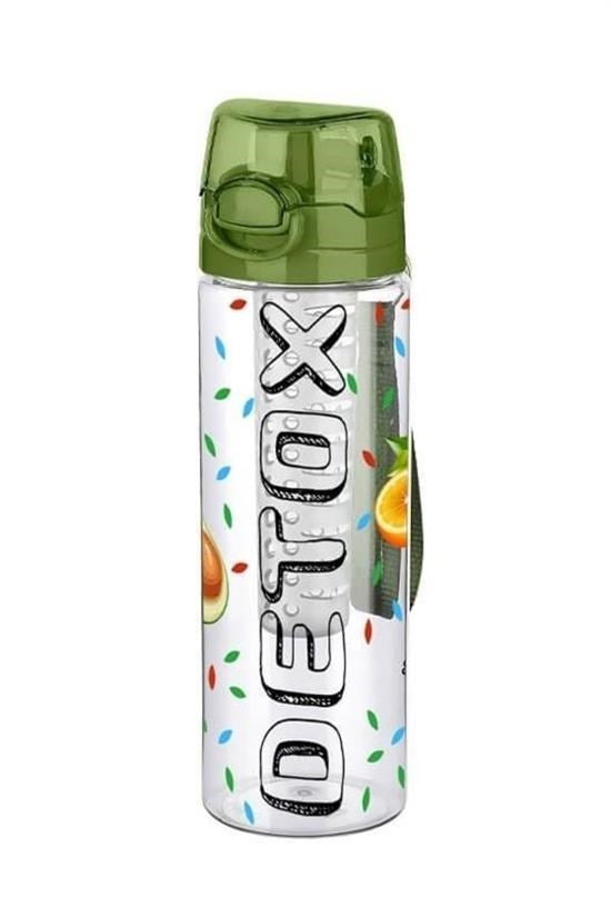 GENEL® Tutma Saplı Kilitli Kendiliğinden Süzgeçli Kolay Taşınabilir Detoks Sporcu Diyet Matarası