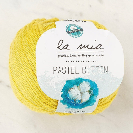 La Mia Pastel Cotton Hardal Sarı El Örgü İpi - L189 - 33955 - UcuzaGeliyor