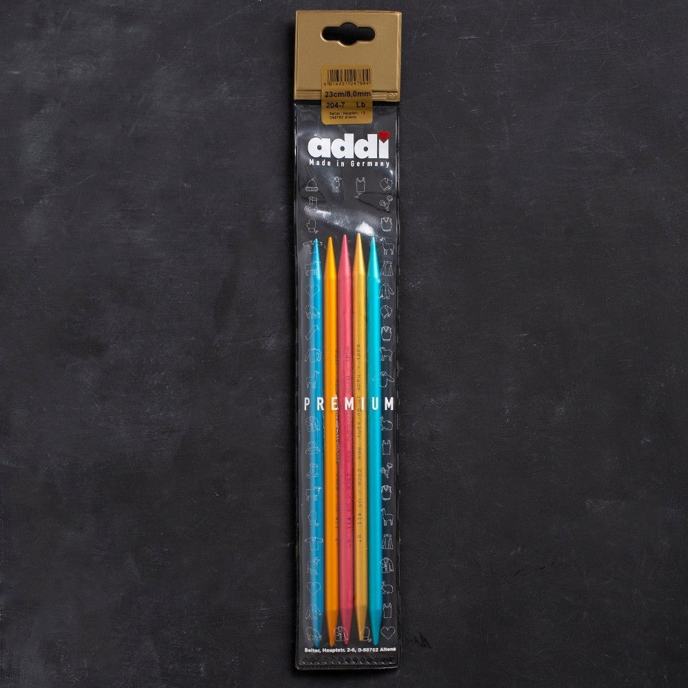 Addi Colibri 8mm 23cm Renkli Çorap Şişi - 204-7 - UcuzaGeliyor