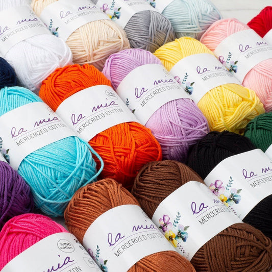 La Mia Mini Mercerized Cotton 20li Paket Renkli El Örgü İpi - 33825 - UcuzaGeliyor