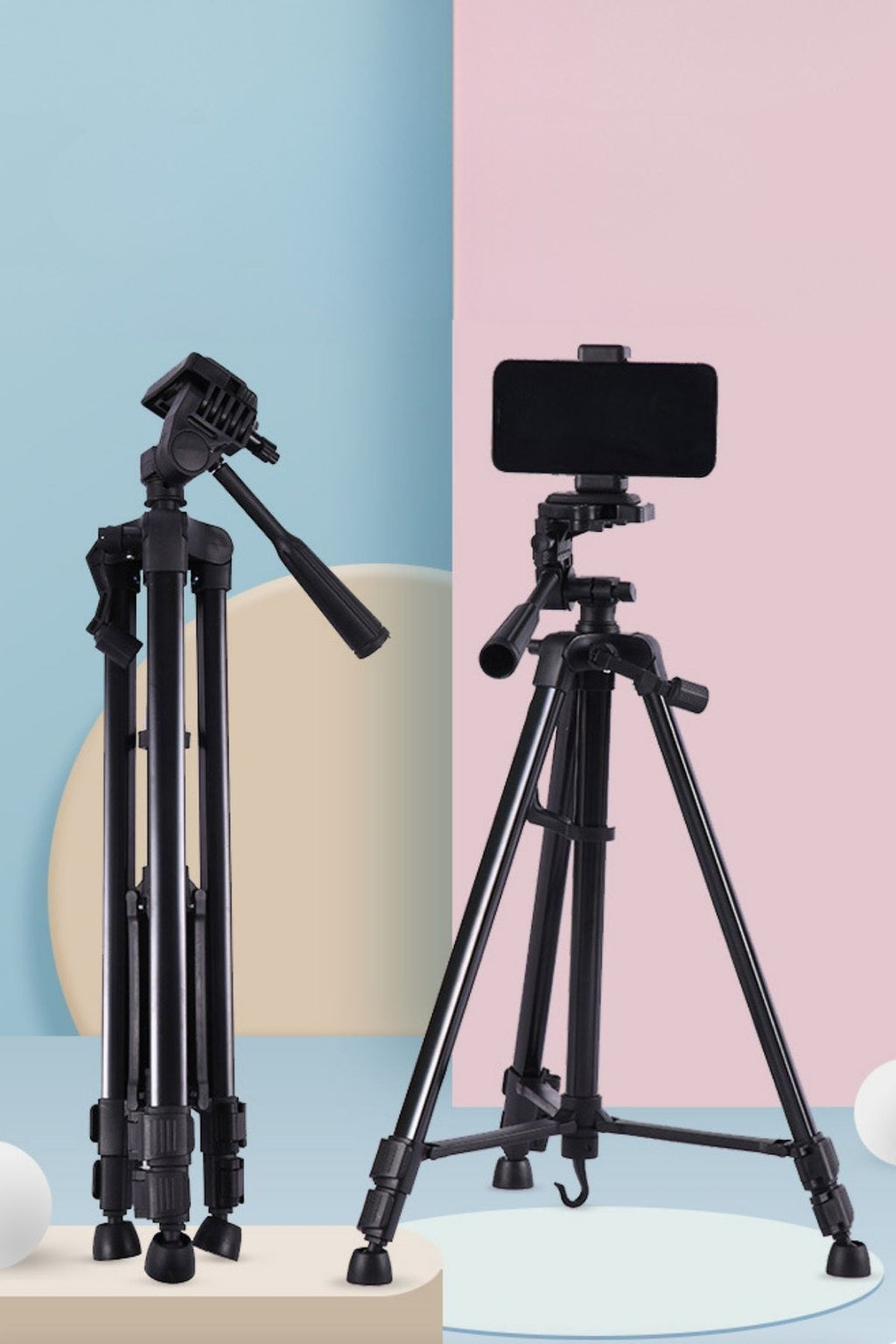 BUFFER® Telefon ve Fotoğraf Makinası Takılabilen Bluetooth Kumandalı 146 cm Tripod