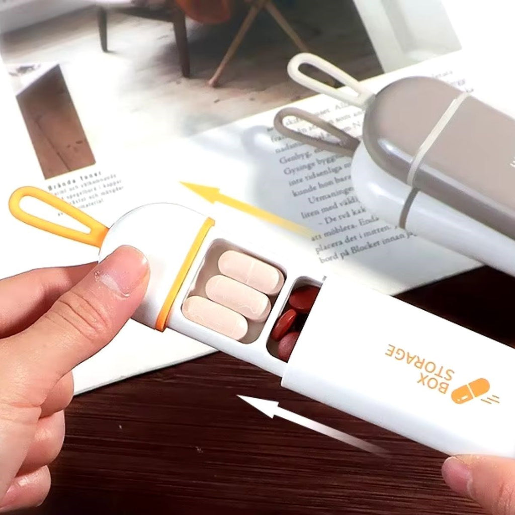 GENEL® 3 Bölmeli Taşınabilir Seyahat Tipi Hap Saklama Kutusu İlaç Saklama Kutusu