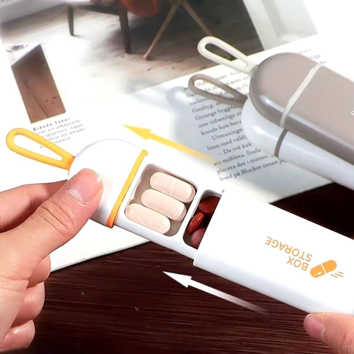 GENEL® 3 Bölmeli Taşınabilir Seyahat Tipi Hap Saklama Kutusu İlaç Saklama Kutusu