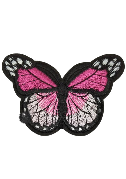 Aplike Ütü İle Yapışan Kelebek Pembe Arma 7x5 cm - UcuzaGeliyor