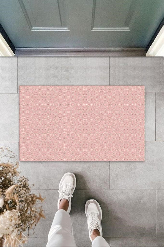 Pempe Kapı Önü Paspası Kare Motif Desen  K-3210 - UcuzaGeliyor