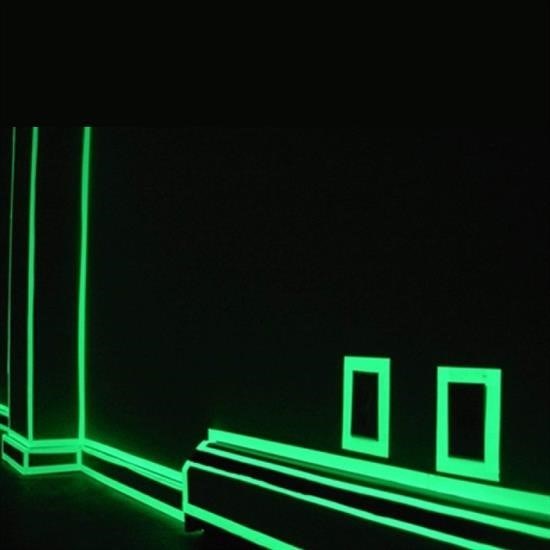 BUFFER® Karanlıkta Işık Veren  Yansıyan 4 Metre Fosforlu Yeşil Şerit Bant