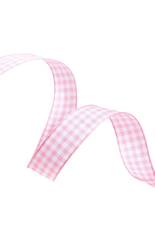 Tafta Ekoseli Kurdele 25 mm Pudra 2 Metre - UcuzaGeliyor