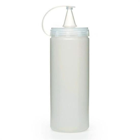 GENEL® Şeffaf Kapaklı Sızdırmaz Yağlık Sosluk Şişesi Plastik Yağdanlık 400 ml AP-9028