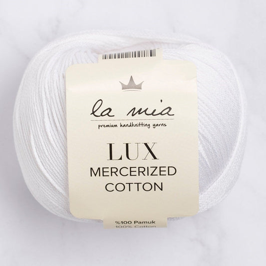 La Mia Lux Mercerized Cotton Beyaz El Örgü İpi - 2 - 33742 - UcuzaGeliyor
