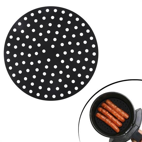 GENEL® Renkli Isıya Dayanıklı Yıkanılabilir Silikon Fırın Ve Airfryer Yuvarlak Pişirme Matı 23 Cm