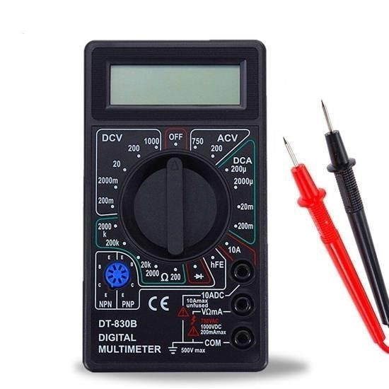 GENEL® Dijital Avometre Multimetre Ölçü Aleti Akım Voltaj Direnç Ölçer