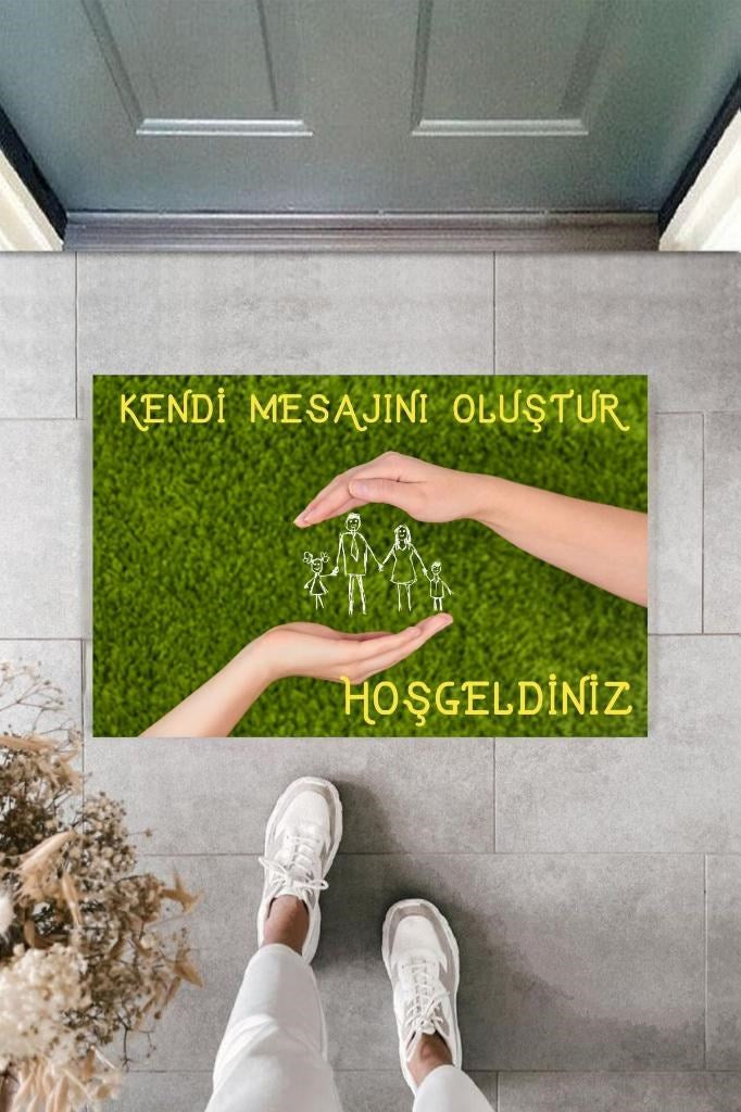 Dijital Baskı Kişiye Özel İç Kapı Dekorasyon Paspas PS11306 - UcuzaGeliyor